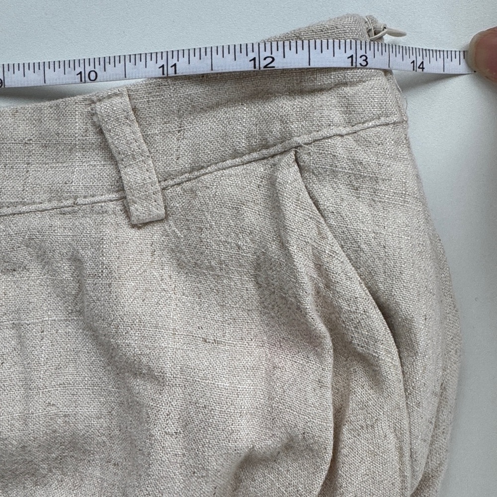 Stradivarius Linen Blend Skirt Size 4 - Picture 5 of 8